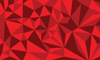 Abstract red low poly geometric pattern background vector