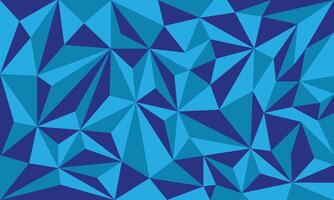 Abstract low poly geometric blue triangle pattern blank background vector