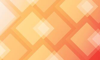 Abstract geometric background with overlapping orange squares vector