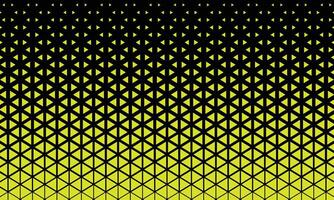 Geometric hexagon and triangle pattern in yellow and black vector