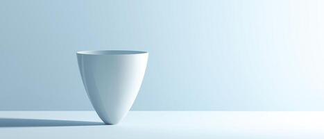 Minimalist Vase In Pale Blue Studio photo