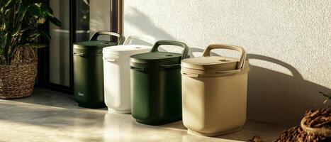 Assorted Color Portable Food Storage Containers photo