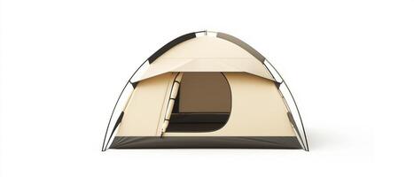 Camping Tent Isolated On White Background photo