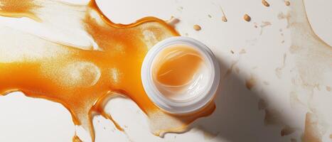 Honey Face Mask With Liquid Splash photo