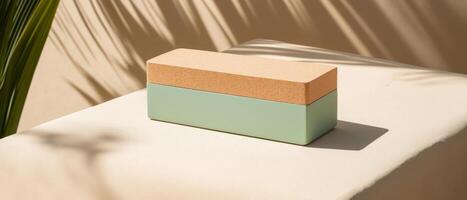 Two Toned Box On Table Top photo