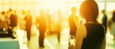Corporate Event, Business People, Champagne Reception photo