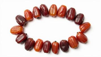 Autumn Olive Berries Arranged In Circle photo