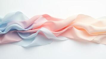 Pastel Silk Fabric Abstract Background Design photo