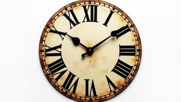 Vintage Clock With Roman Numerals Display photo