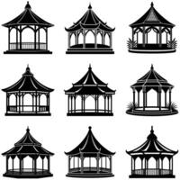Set of Pavilion vector