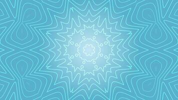 Blue abstract pattern with a white star in the middle. video