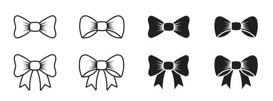 Bow illustration. bow icons vector
