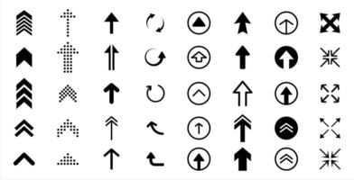 Circular Left Arrow Icon Set vector