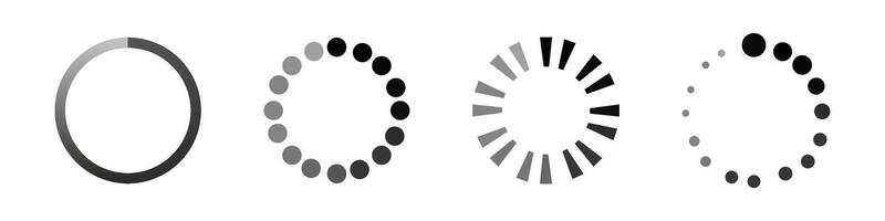 Loading Circle Icon Set vector