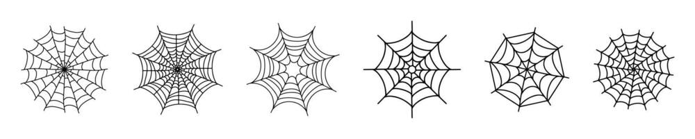 Spider Web Icon Collection vector