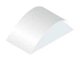 Payment check and receipts with shadow. Curved financial paper, purchase invoice. Buying, bill or calculate pay. Receipt the seller forms vector