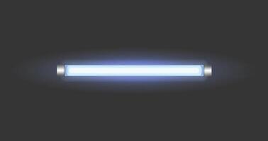 Neon Led Light Tube Glowing Lamp in Vibrant Colors, creating a striking ambiance vector