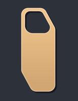 Unique door hanger tag shape available for creative design purposes and projects vector
