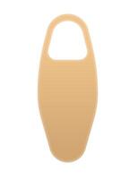 Unique door hanger tag shape available for creative design purposes and projects vector