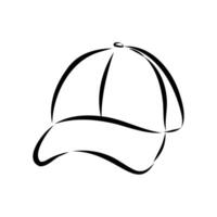 baseball cap sketch vector