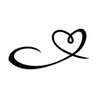 a beautiful curl for lettering vector
