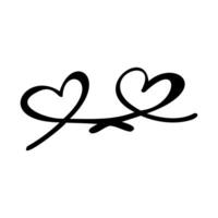 an elegant curl for lettering vector