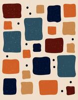 Abstract Geometric Mid Century Pattern vector