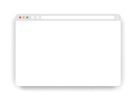 Minimalist Blank Web Browser Interface Set vector