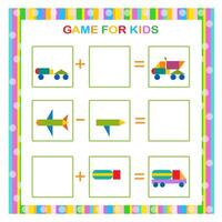 Game for kids. Find and draw the missing parts vector