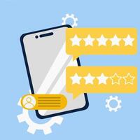 Customer feedback boosts business growth by analyzing customer reviews and ratings. Gather user experiences with real-time customer insights. vector