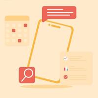 Mobile app development services vector
