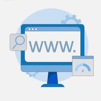 Illustration about Increasing Domain Authority in SEO, Backlink Strategy, Trust, and Search Visibility. vector