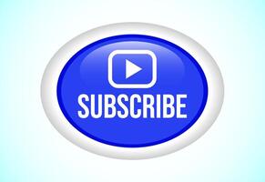 Subscribe button design, Button for channel subscribe, notification icon vector