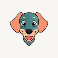 Cute dogs on white background including a beagle dachshund and a dog with a ball vector
