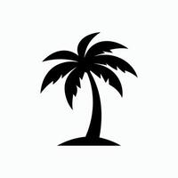A palm tree illustration on white background vector