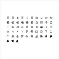 Format Icon Bundle - Essential Design Tools vector