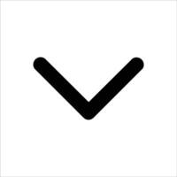 Chevron Down Icon for Dropdown and Menus vector