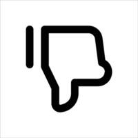 Thumbs Down Icon for Feedback and Review Systems vector