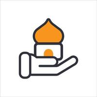 Helping Hand and Donation Symbo vector