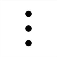 Horizontal Kebab Menu Icon for Web vector