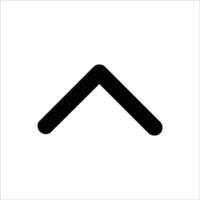 Chevron Up Icon for Expanding Menus and UI vector