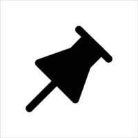 Push Pin Filled - Sticky Note Marker vector