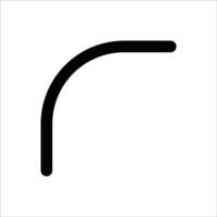 Format Corner Radius Icon vector