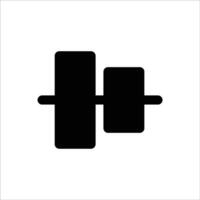 Format Align Vertical Center Filled Icon vector