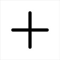 Add Plus - Simple Plus Sign Icon vector