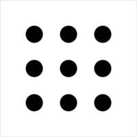 Modern Bento Menu Icon for UI Design vector