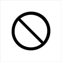 Block Action Icon vector