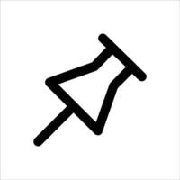 Push Pin - Office and Reminder Tool vector