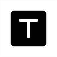 Type Filled Action Icon vector
