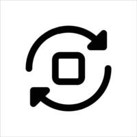 Rotation Image Action Icon vector